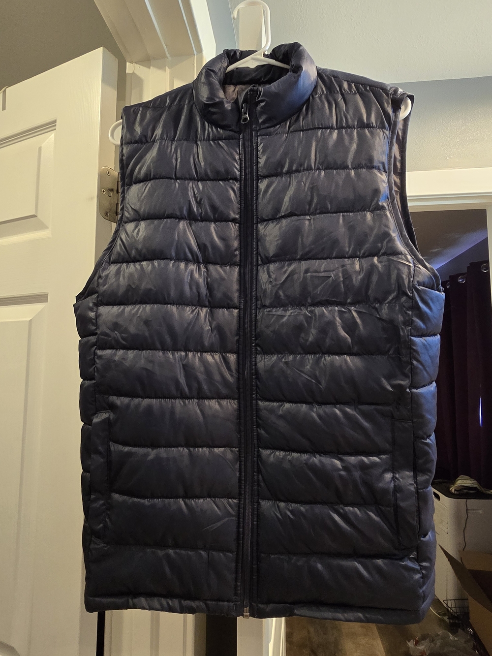 Men's Quilted Puffer Vest - Navy